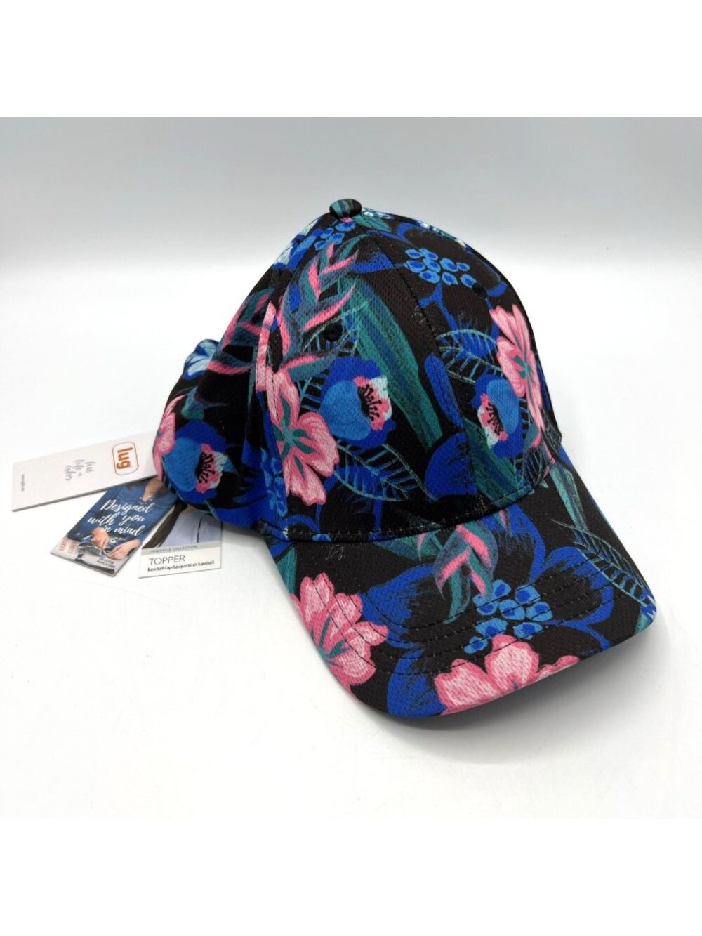 Lug Baseball Hat Resort Black Tropical Topper Adjustable LugLife NWT